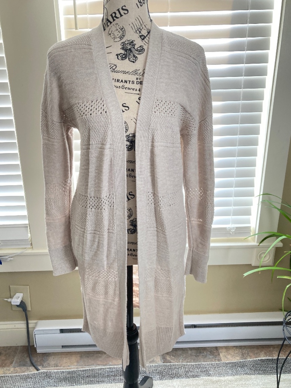 Cream Duster Cardigan Small